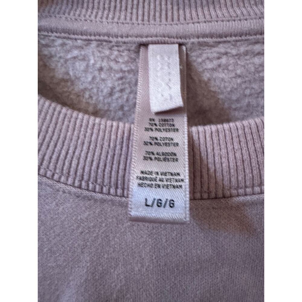 Skims Cotton Fleece Classic Crew Sweatshirt Dusk large - Picture 3 of 4